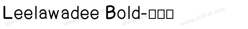 Leelawadee Bold字体转换